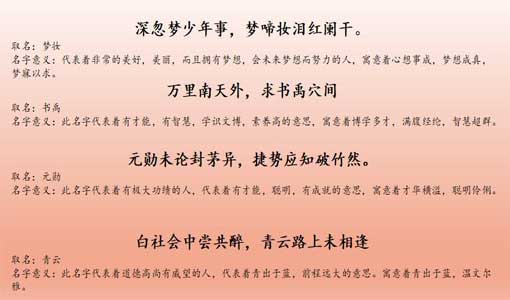 按生辰八字取名